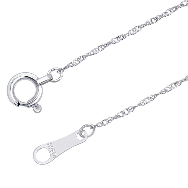 [ララクリスティー] ネックレス チェーン スクリュー Pt850 プラチナ lc97-0043-pt