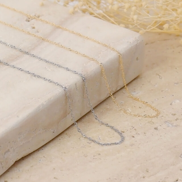 [ララクリスティー] ネックレス チェーン スクリュー Pt850 プラチナ lc97-0043-pt