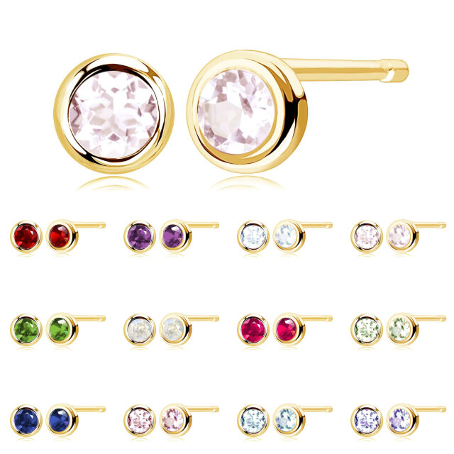 [ララクリスティー] ピアス 12誕生石 PT900 K18 フクリンレディース le102-0003