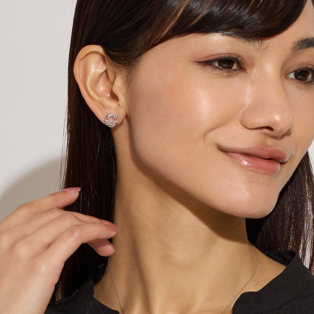 ピアス 両耳 レディース パイプ スタッドピアス 地金 pt900 プラチナ  