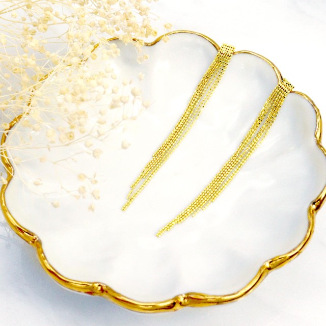 ピアス レディース ブリリアント ゴールド K18YG le103-0002-yg