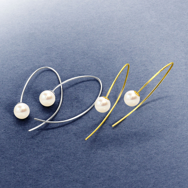 ピアス レディース アコヤ真珠 6.5mm 計 2珠 le107-0002