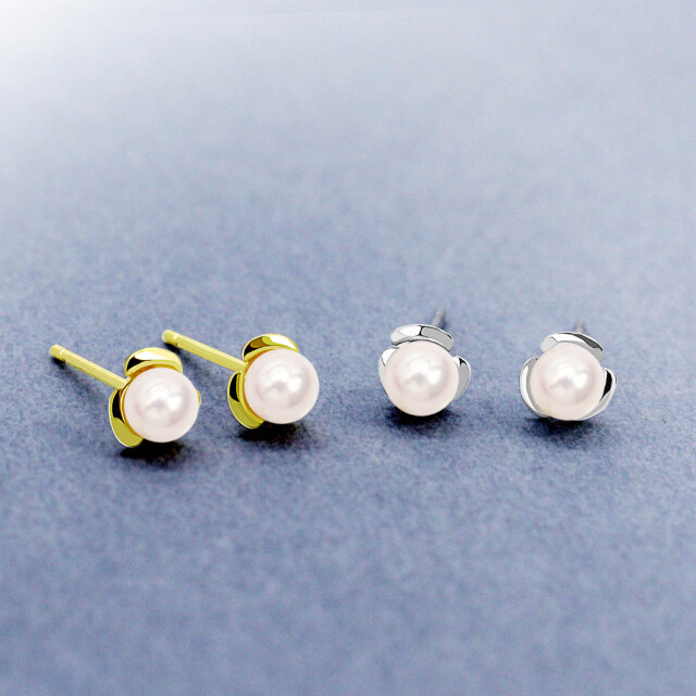 ピアス レディース あこや本真珠 3.0～3.5mm 両耳 2珠 パール 鑑別書付き le107-0004