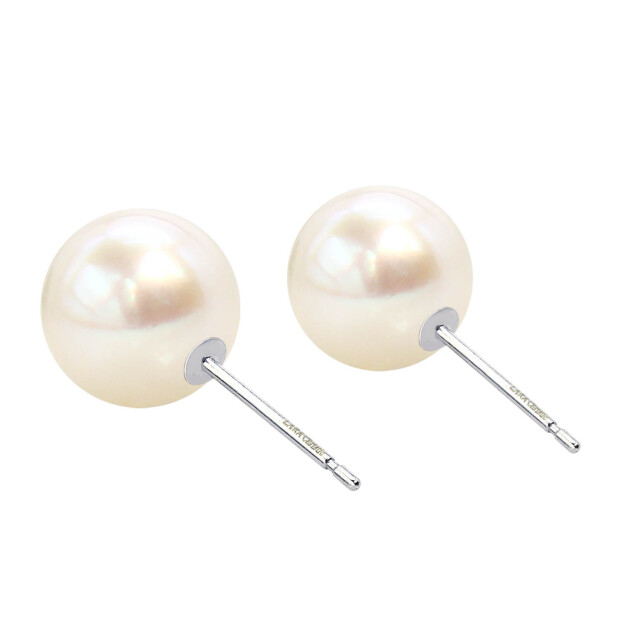 ピアス レディース あこや本真珠 花珠 8.5mm UP 両耳 2珠 パール 鑑別