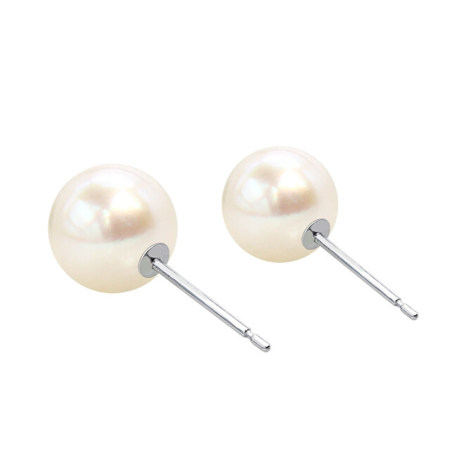 ピアス レディース あこや本真珠 花珠 7.5mm UP 両耳 2珠 パール 鑑別書付き le107-0008