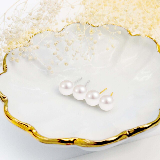 ピアス レディース あこや真珠 パール 一粒 スタッドピアス