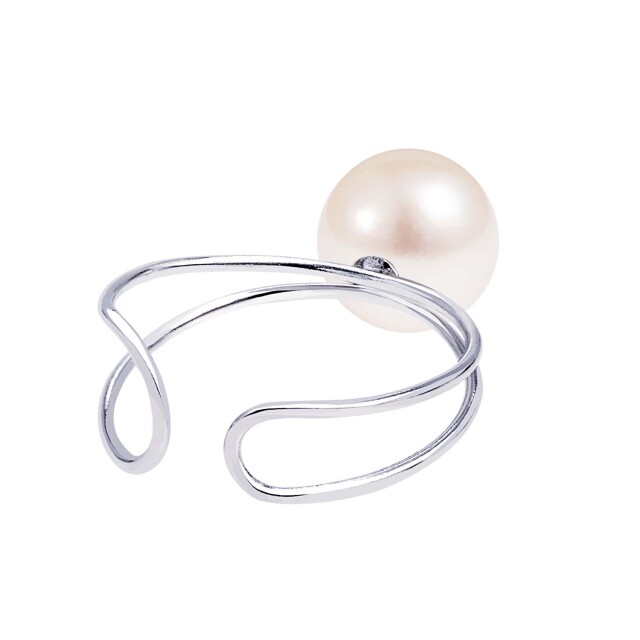 イヤーカフ 1ピース あこや真珠 一粒 pt900