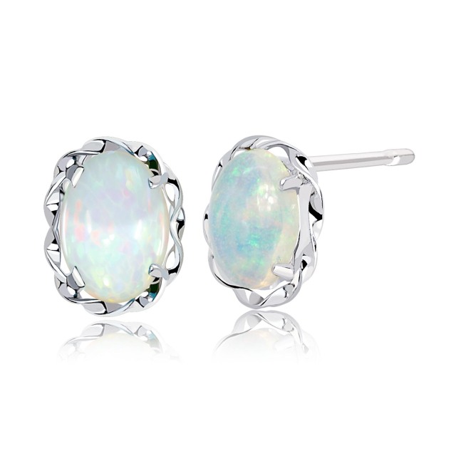 ピアス レディース オパール 0.5ct PT900 K18 ゴールド le56-0026