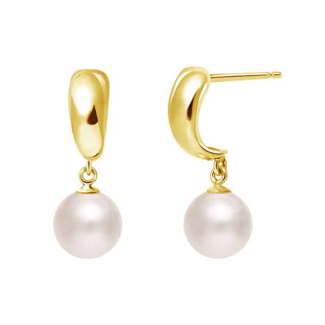 ピアス レディース あこや真珠 パール 5.0～6.0mm 2珠 K18 18金