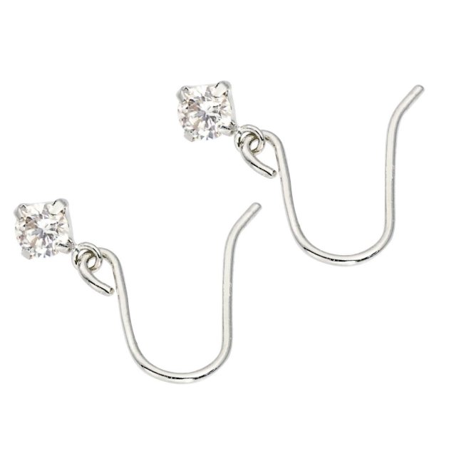 ダイヤモンド フックピアス 計0.2ct PT900 プラチナ ララクリスティー