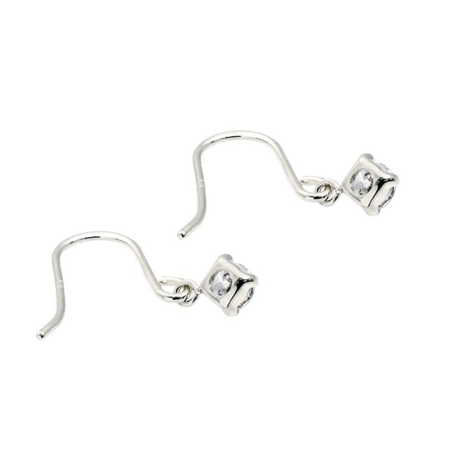 ダイヤモンド フックピアス 計0.2ct PT900 プラチナ ララクリスティー