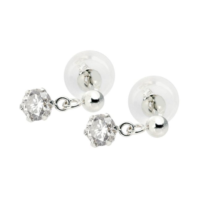 揺れる ダイヤモンド ピアス 計0.3ct PT900 プラチナ ララクリスティー