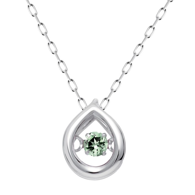 ネックレス レディース ダンシング 5月誕生石 エメラルド PT900 プラチナ lp10-0001-pt-05