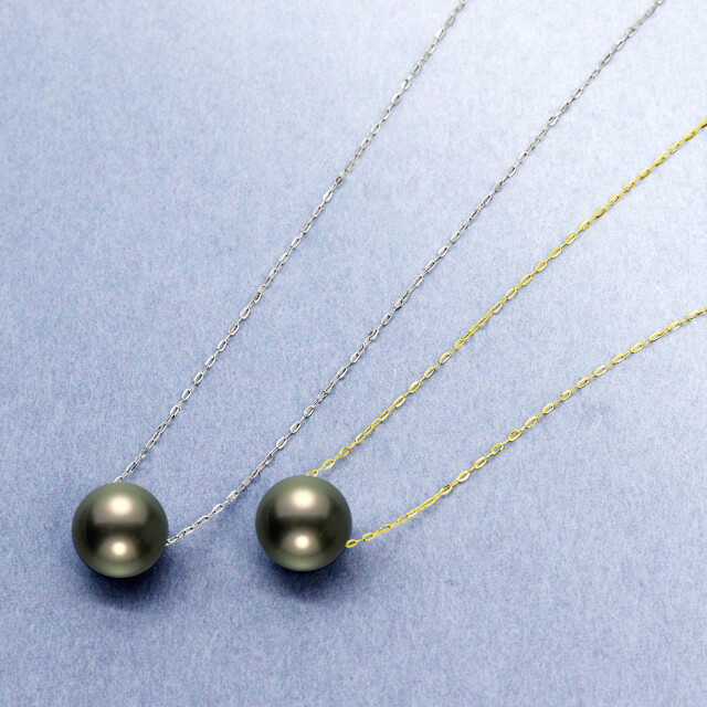 ネックレス レディース 黒蝶真珠 12mm UP 1珠 パール 鑑別書付きlp107-0001