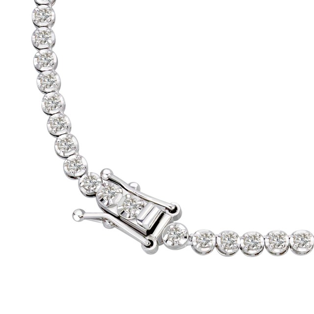 ララクリスティー テニス ネックレス ダイヤモンド 3.0ct プラチナ PT900 K18 18金 lp37-0013