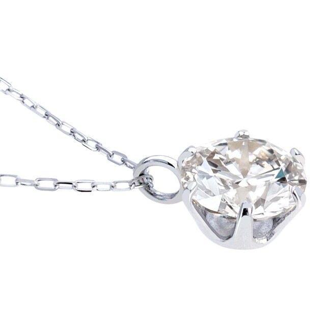 ネックレス ソリティア ダイヤモンド 0.5ct 1粒 pt900 プラチナ lp51