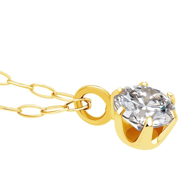 専用JH334★高級 イエローダイヤモンド0.2ct K18 ネックレス ソ付 0204-1.jpg