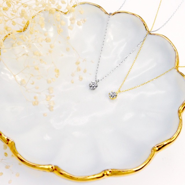 ネックレス ソリティア ダイヤモンド 0.2ct 1粒 pt900 プラチナ lp51
