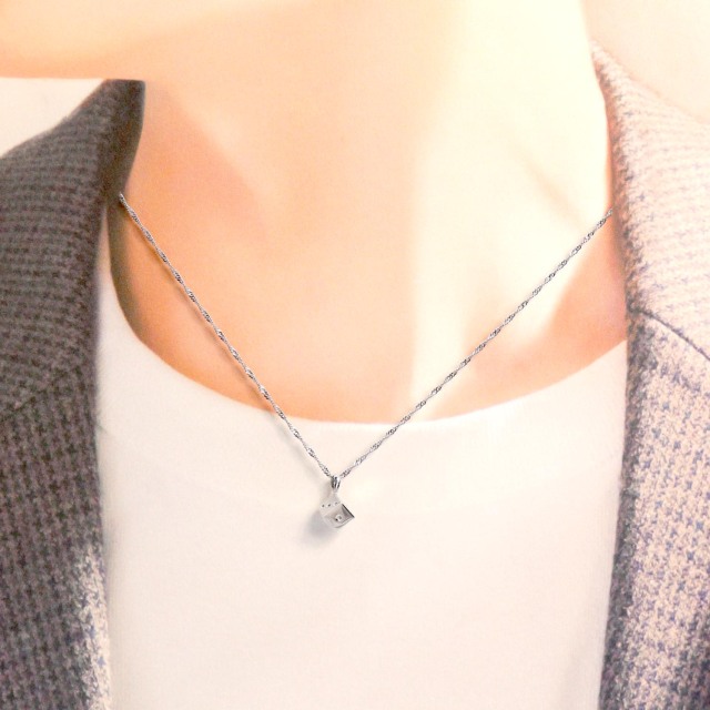 ペンダントトップ ダイス サイコロ レディース メンズ PT900 プラチナ ネックレス lp56-0033-pt