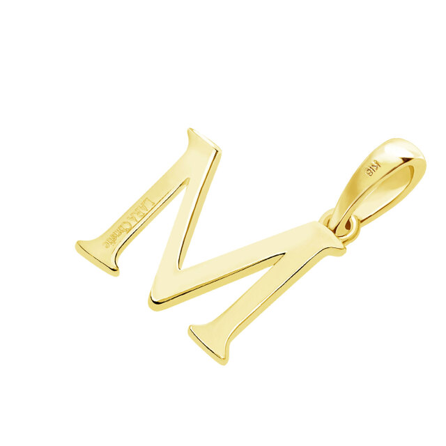 ペンダントトップ 英字 イニシャル レディース メンズ K18 18金