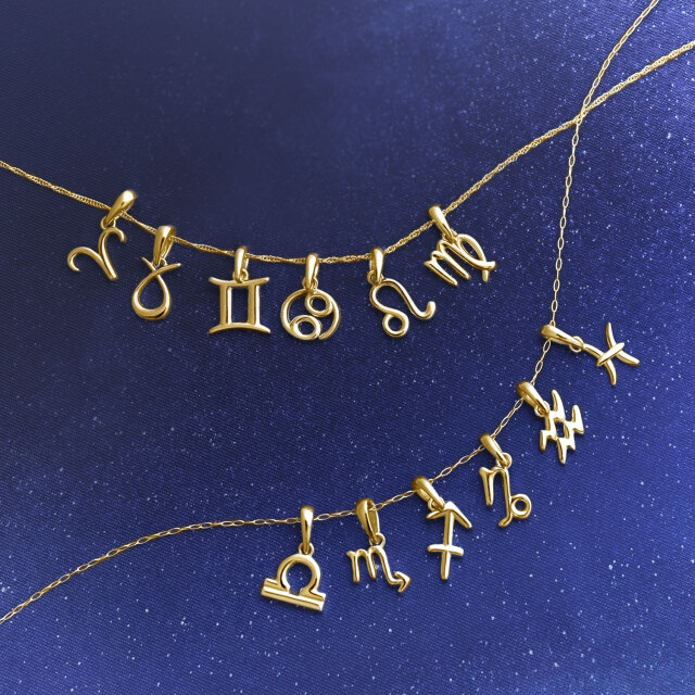 ペンダントトップ 星座 レディース メンズ K18 18金 イエローゴールド