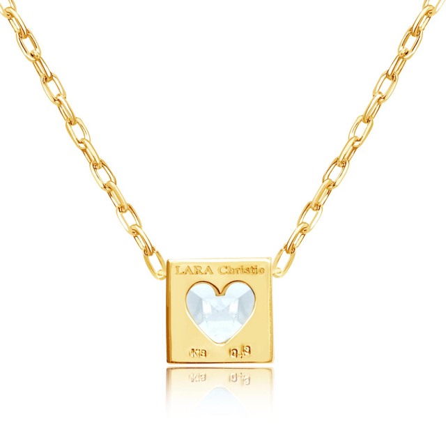 ララクリスティー ホワイトトパーズ 18金ネックレス