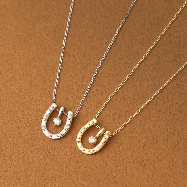 K18YG ネックレス ダイヤモンド 0.30ct 一粒石 ダンシングストーン  