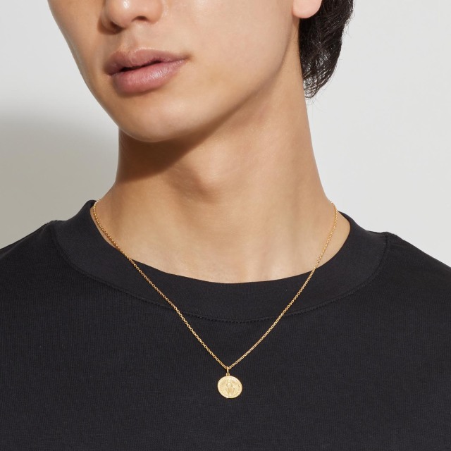 ペンダントトップ ネックレストップ コイン マリア モチーフ K18 