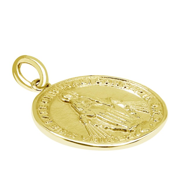 ペンダントトップ ネックレストップ コイン マリア モチーフ K18  