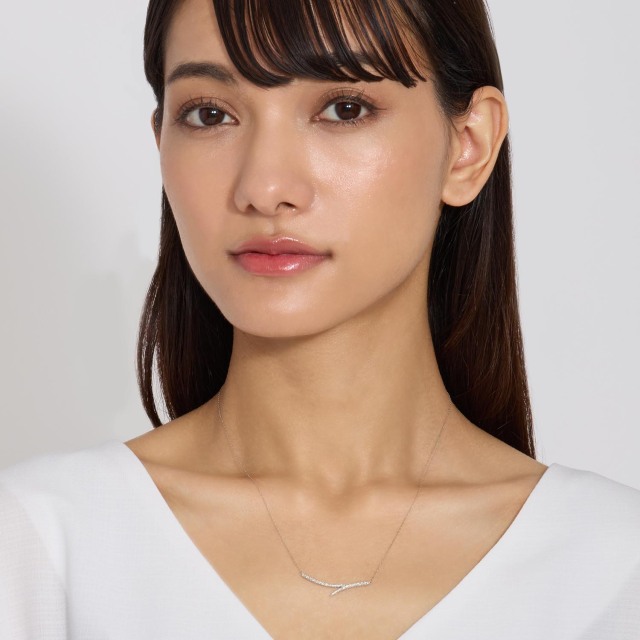 ネックレス ダイヤモンド 0.2ct ライン pt900 プラチナ lpi51-0009-pt