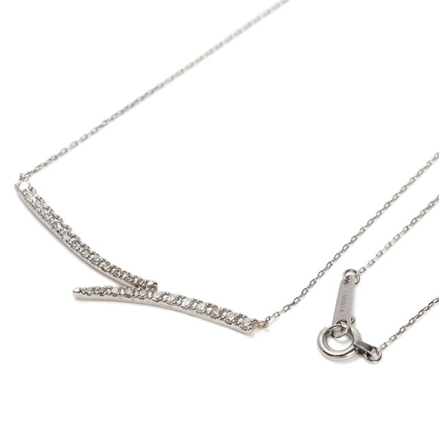 ダイヤモンドネックレス Pt900 プラチナライン ダイヤ 0.2ct  lpi51-0009-pt