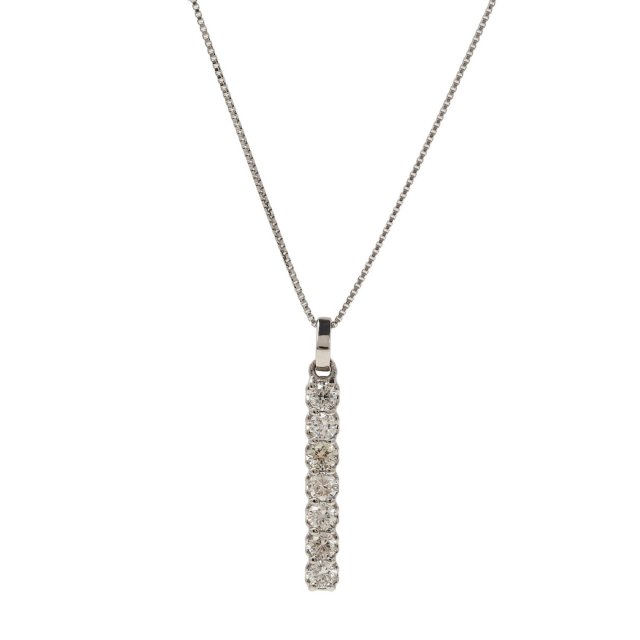 ダイヤモンドネックレス Pt900 プラチナライン ダイヤ 0.3ct  lpi51-0019-pt