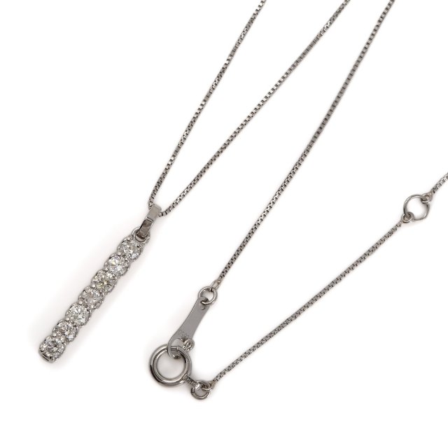 ダイヤモンドネックレス Pt900 プラチナライン ダイヤ 0.3ct  lpi51-0019-pt