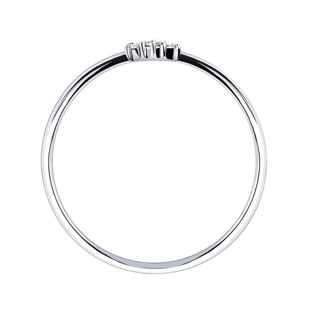 リング レディース 指輪 ダイヤモンド 0.03ct Vライン タイプ pt950