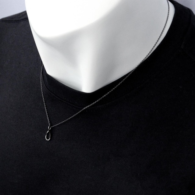 ネックレス メンズ インフィニティ デザイン シルバー925 [ BLACK Label ] p14004-b
