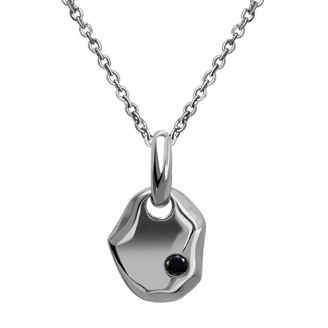 ネックレス メンズ オーバル デザイン シルバー925 [ BLACK Label