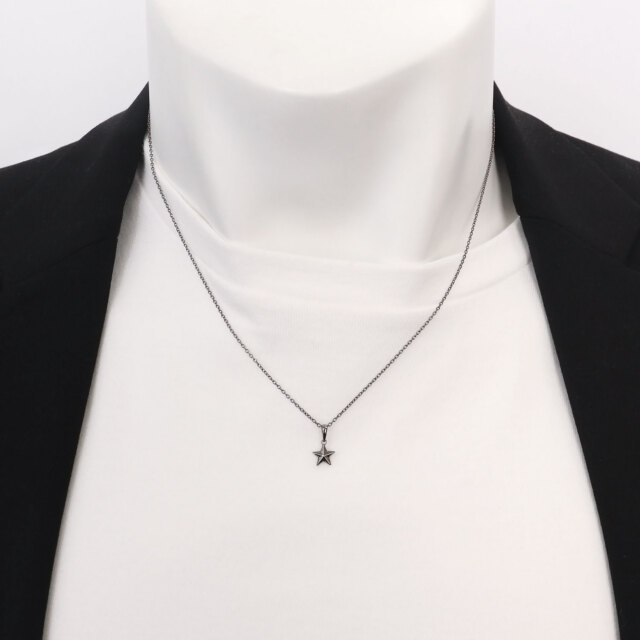 チャーム ステラ 星 レディース メンズ シルバー925 7mm幅 [ BLACK Label ]