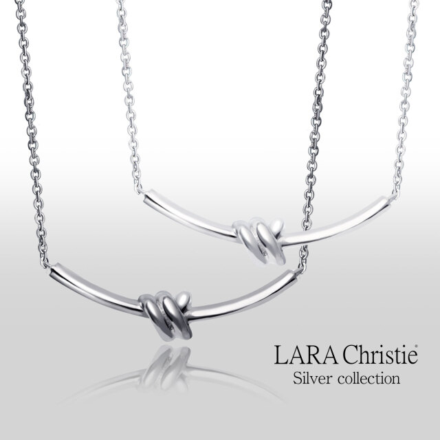 ネックレス レディース 結び目 デザイン シルバー925 [ PAIR Label ]