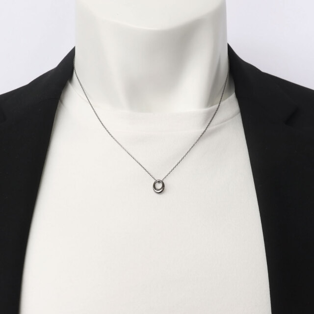 ネックレス レディース サークル デザイン シルバー925 [ PAIR Label ]