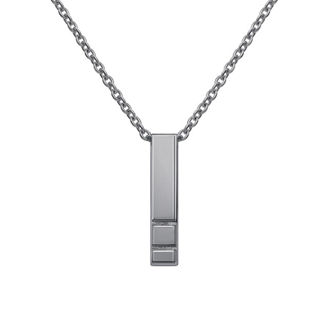 ネックレス レディース バー デザイン シルバー925 [ BLACK Label ]