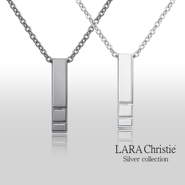 ネックレス レディース バー デザイン シルバー925 [ PAIR Label ]