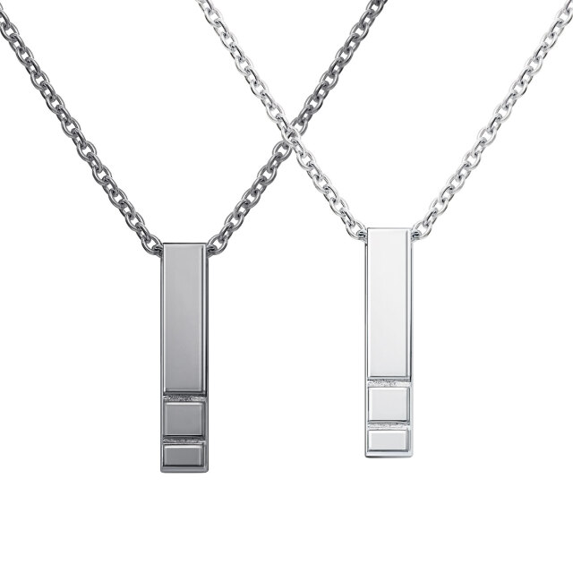 ネックレス レディース バー デザイン シルバー925 [ PAIR Label ]