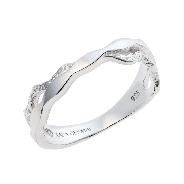 ピンキーリング レディース シルバー925 シルバー ウェーブ 2ライン sv925  リング 指輪 3号 5号 7号 9号 11号