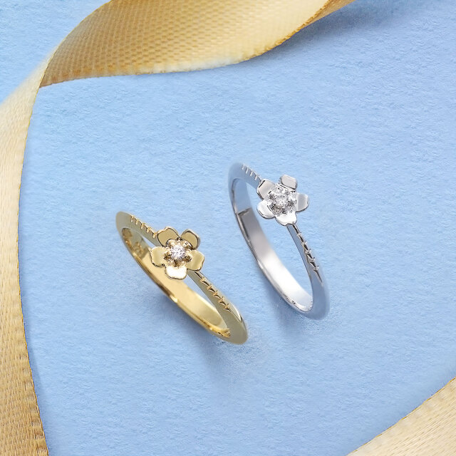 ピンキーリング レディース シルバー925 シルバー フラワー 花