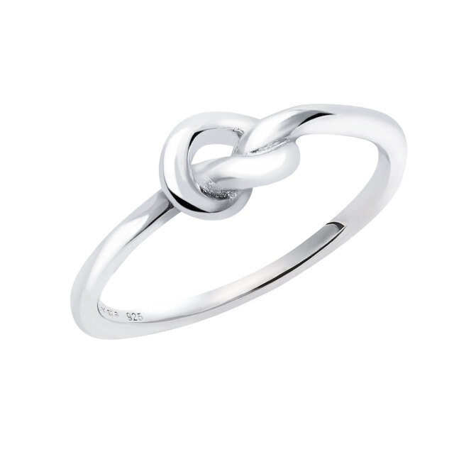 ピンキーリング レディース シルバー925 シルバー 結び目デザイン