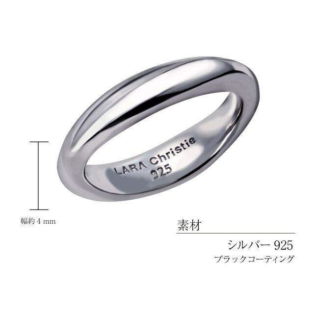 リング 指輪 メンズ シルバー リップル [ BLACK Label ]