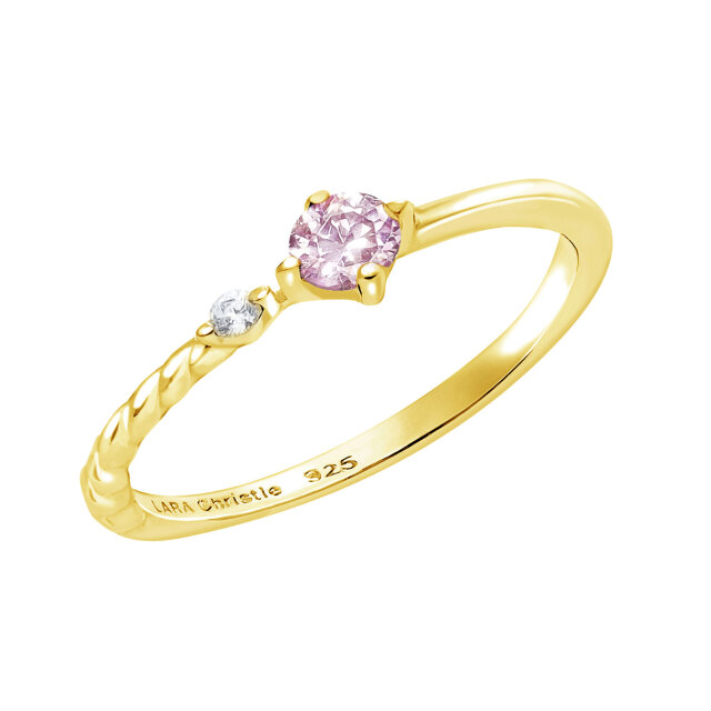 ピンキーリング レディース シルバー925 イエローゴールド カラー ジルコニア 推し ピンクsv925  リング 指輪 3号 5号 7号 9号 11号