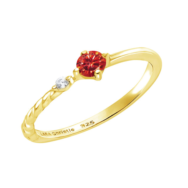 ピンキーリング レディース シルバー925 イエローゴールド カラー ジルコニア 推し 赤sv925  リング 指輪 3号 5号 7号 9号 11号