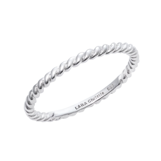 ピンキーリング レディース シルバー925 シルバー ツイストデザイン