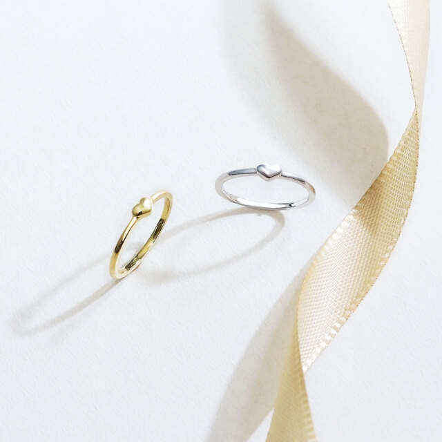 ピンキーリング レディース シルバー925 シルバー ハートデザイン